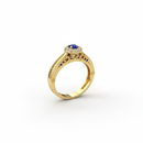 Anel de Formatura Agronomia em Ouro 18K com Zircônias – Coleção Raízes do Campo