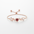 Pulseira Jardim Encantado Branca de Neve em Ouro Rosé 18k