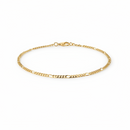 Colar "Aurora Elegante" em Ouro 18K com Elo Figaro e Elo Grumet