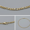 Colar "Aurora Elegante" em Ouro 18K com Elo Figaro e Elo Grumet