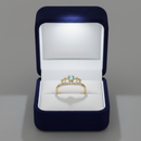 Anel Princesa da Torre – Joia Inspirada em Rapunzel, em Ouro 18k e Zirconia Azul