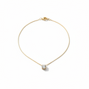 Colar "Luz Serena" em Ouro 18K com Pingente de Diamante Solitário