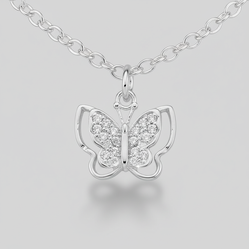Pulseira Borboleta Luz em Prata 925