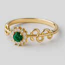 Anel de Formatura Feminino Medicina em Ouro 18k