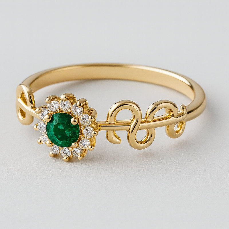 Anel de Formatura Feminino Medicina em Ouro 18k